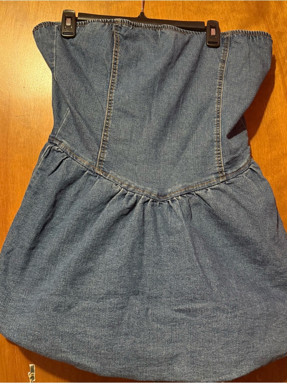 Strapless Denim Mini Dress - never worn